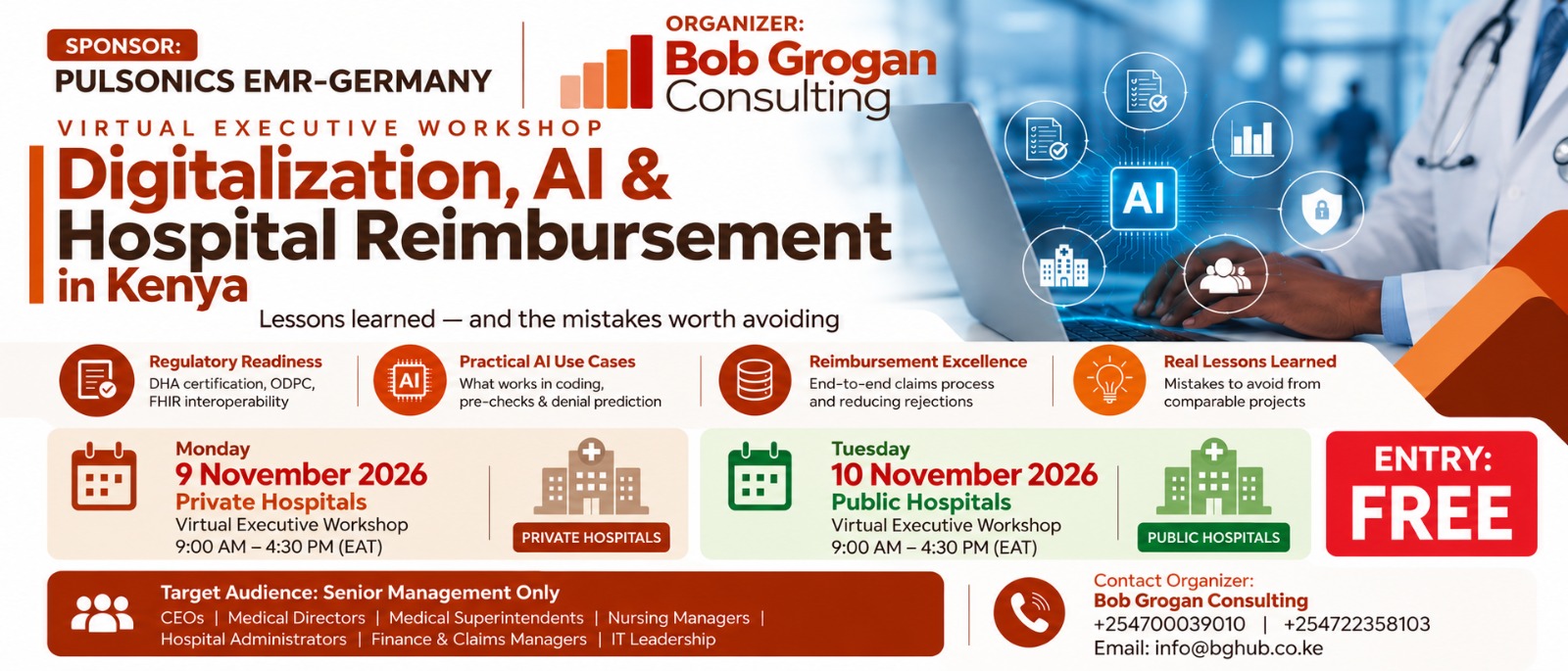 APPLICATION OF AI IN CLINICAL DOCUMENTATION, HOSPITAL BILLING AND CLAIMS MANAGEMENT.